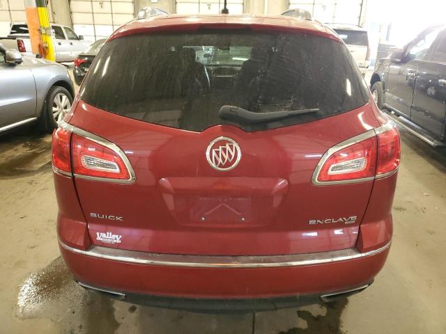 5GAKVCKD9EJ231834 - 2014 BUICK ENCLAVE RED photo 6