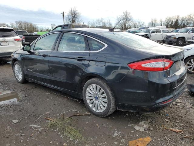 3FA6P0LU7ER235156 - 2014 FORD FUSION SE HYBRID BLACK photo 2