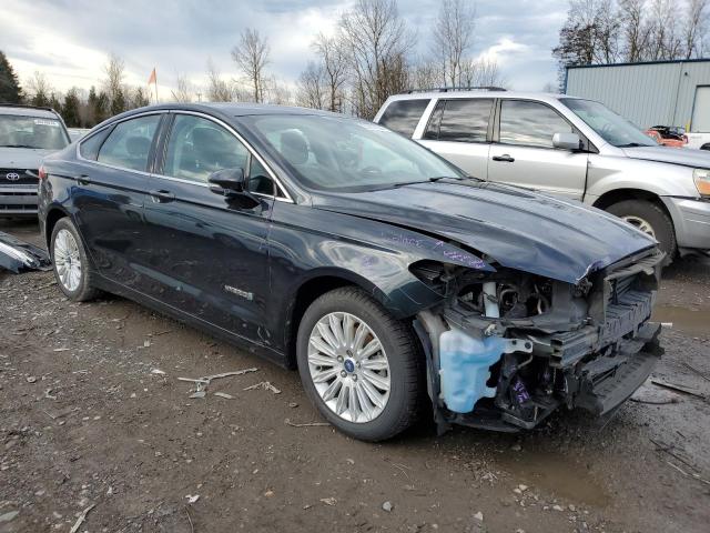 3FA6P0LU7ER235156 - 2014 FORD FUSION SE HYBRID BLACK photo 4