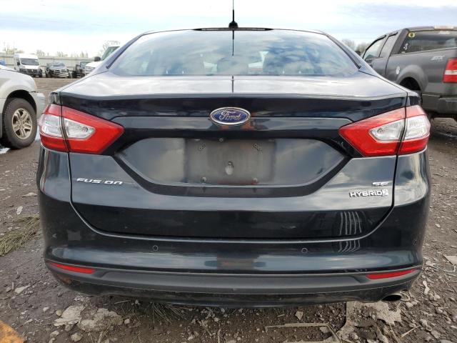 3FA6P0LU7ER235156 - 2014 FORD FUSION SE HYBRID BLACK photo 6