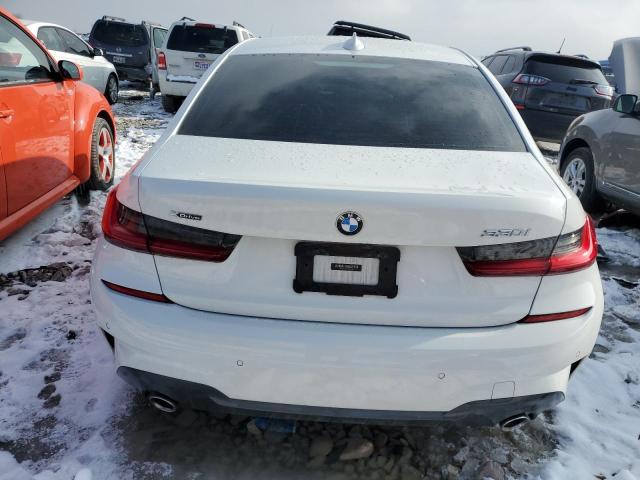 3MW5R7J09L8B41725 - 2020 BMW 330XI WHITE photo 6