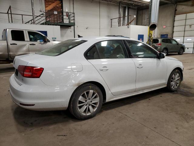 3VWLA7AJ9FM282846 - 2015 VOLKSWAGEN JETTA TDI WHITE photo 3