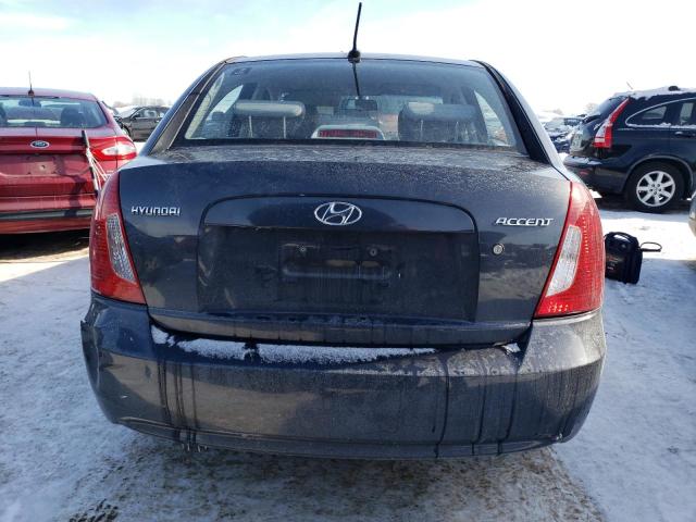 KMHCN46C79U328976 - 2009 HYUNDAI ACCENT GLS GRAY photo 6