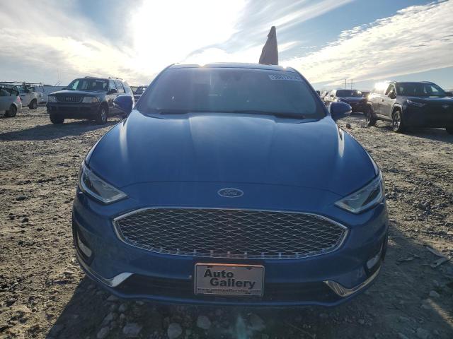 3FA6P0K98LR205545 - 2020 FORD FUSION TITANIUM BLUE photo 5