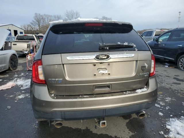 2FMDK4KC4EBA46863 - 2014 FORD EDGE LIMITED GRAY photo 6