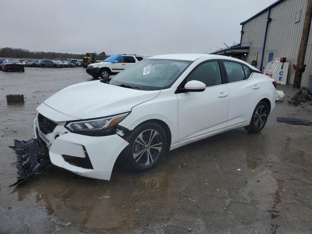 3N1AB8CV9LY255313 - 2020 NISSAN SENTRA SV WHITE photo 1