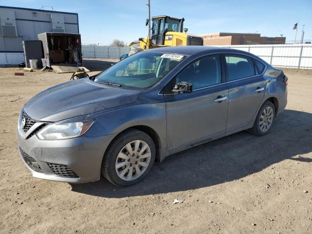 3N1AB7AP5KY293330 - 2019 NISSAN SENTRA S GRAY photo 1