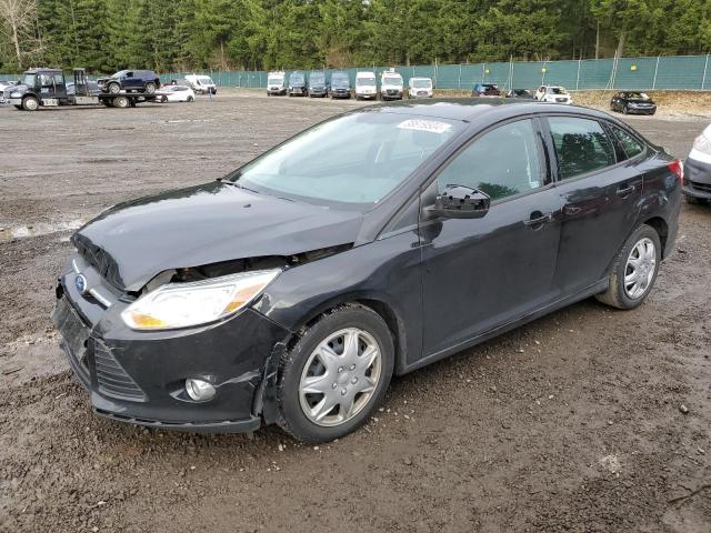 1FAHP3F22CL290906 - 2012 FORD FOCUS SE BLACK photo 1