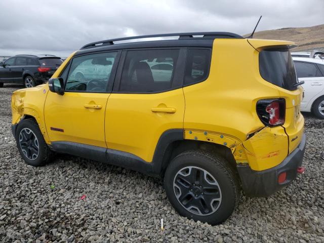 ZACCJBCT6GPD69221 - 2016 JEEP RENEGADE TRAILHAWK YELLOW photo 2