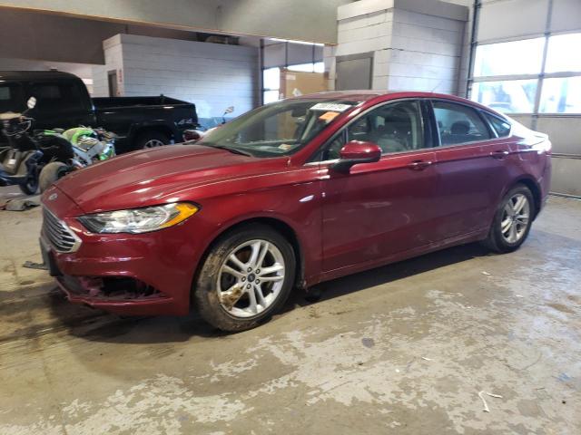 3FA6P0HD0JR135323 - 2018 FORD FUSION SE RED photo 1