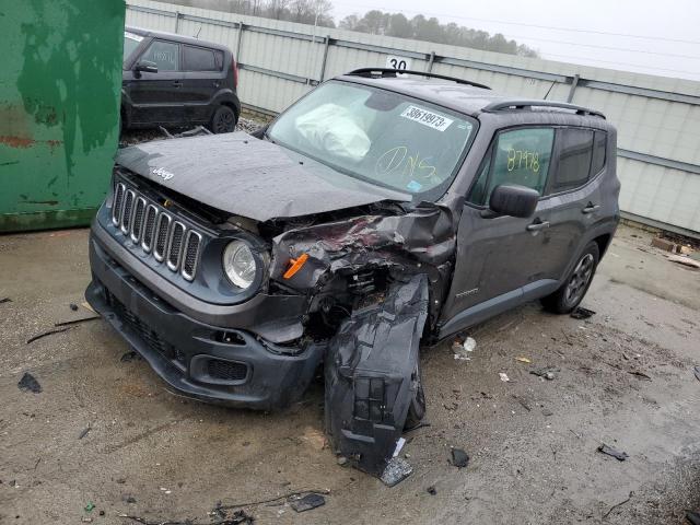 ZACCJAAT0GPD70412 - 2016 JEEP RENEGADE SPORT Մոխրագույն լուսանկար 1