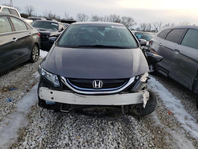 19XFB4F34FE002475 - 2015 HONDA CIVIC HYBRID L GRAY photo 5