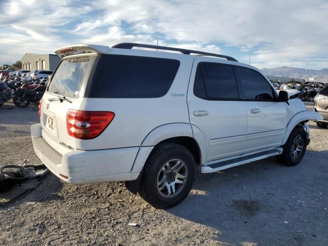 5TDBT48A54S230110 - 2004 TOYOTA SEQUOIA LIMITED WHITE photo 3