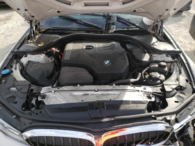 3MW5R7J01L8B09478 - 2020 BMW 330XI Белый фото 11