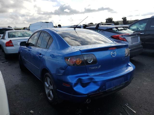 JM1BK323451344542 - 2005 MAZDA 3 S BLUE photo 2