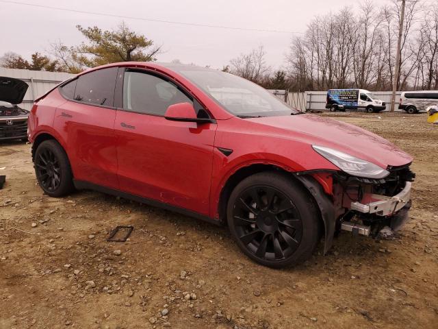 5YJYGAEE5MF207967 - 2021 TESLA MODEL Y RED photo 4