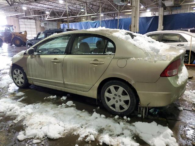 1HGFA16528L107465 - 2008 HONDA CIVIC LX GOLD photo 2