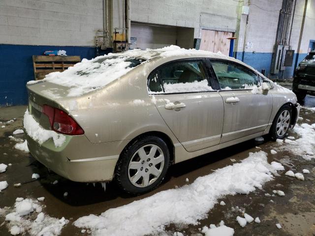 1HGFA16528L107465 - 2008 HONDA CIVIC LX GOLD photo 3