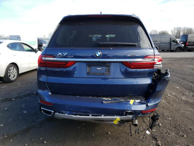 5UXCW2C01N9K67975 - 2022 BMW X7 XDRIVE40I BLUE photo 6