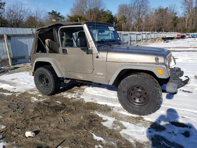 1J4FA49S76P764666 - 2006 JEEP WRANGLER / SPORT TAN photo 4