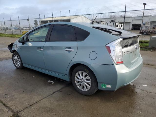 JTDKN3DP9E3062019 - 2014 TOYOTA PRIUS PLUG TURQUOISE photo 2