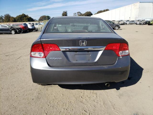 2HGFA16969H334188 - 2009 HONDA CIVIC EXL GRAY photo 6