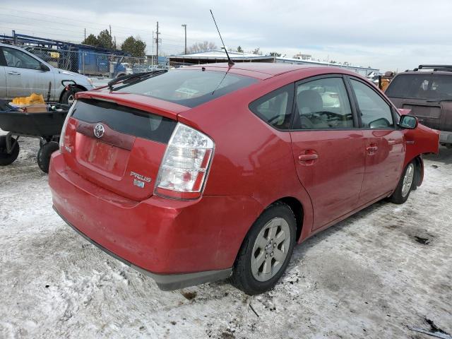 JTDKB20U393497929 - 2009 TOYOTA PRIUS RED photo 3