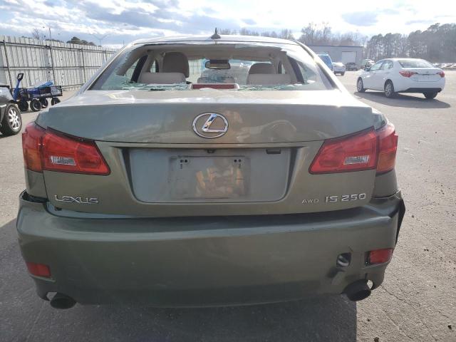 JTHCK262382024674 - 2008 LEXUS IS 250 GREEN photo 6