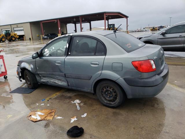 KNADE123766110823 - 2006 KIA RIO GRAY photo 2