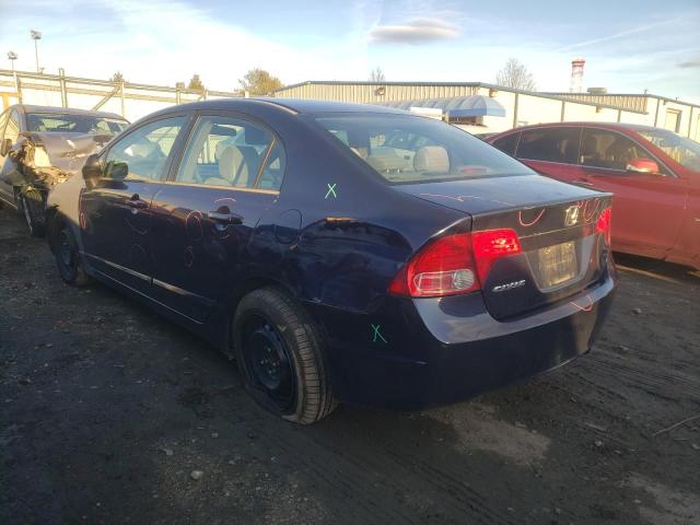 1HGFA15576L029991 - 2006 HONDA CIVIC lx LX BLUE photo 2