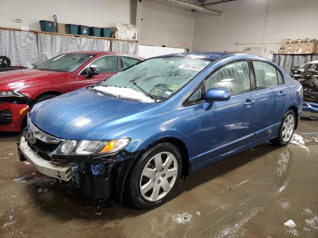 19XFA1F54AE015402 - 2010 HONDA CIVIC LX BLUE photo 1