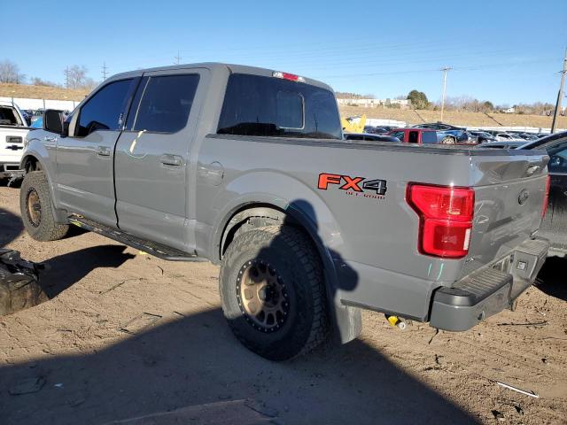 1FTEW1EG0JFD69925 - 2018 FORD F150 SUPERCREW GRAY photo 2