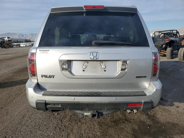 2HKYF18647H519615 - 2007 HONDA PILOT EXL SILVER photo 6