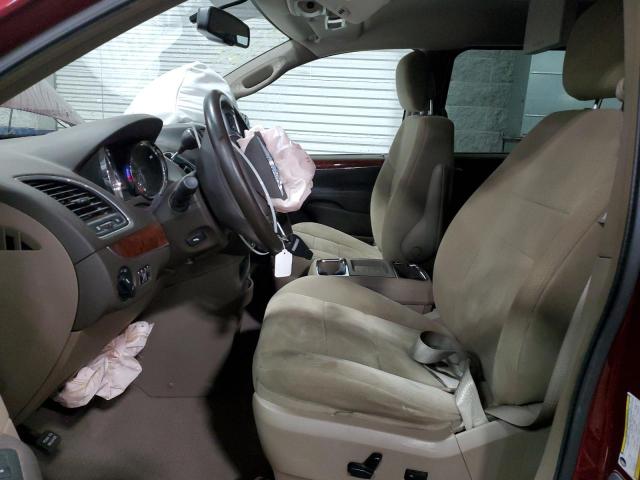 2C4RC1BG6CR136903 - 2012 CHRYSLER TOWN & COU TOURING RED photo 7