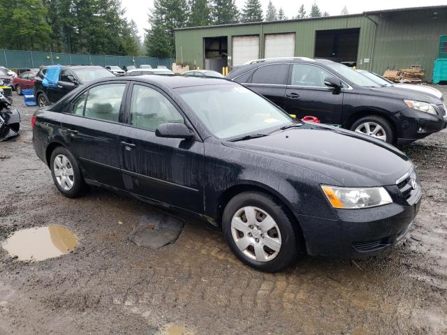 5NPET46C08H398816 - 2008 HYUNDAI SONATA GLS BLACK photo 4