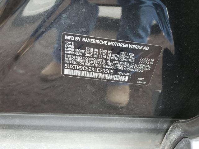 5UXTR9C52KLE20568 - 2019 BMW X3 XDRIVE30I Қара фото 14