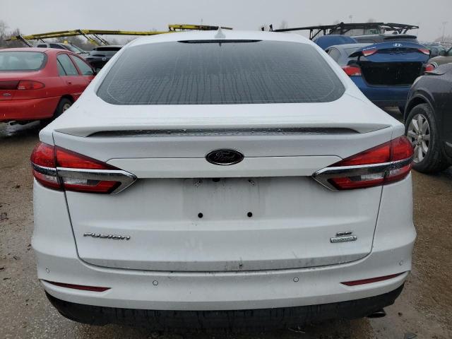 3FA6P0HD8LR188998 - 2020 FORD FUSION SE WHITE photo 6