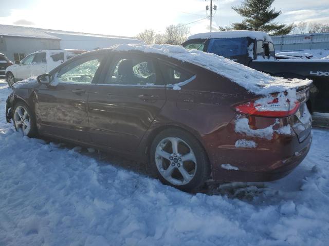 3FA6P0H70FR198584 - 2015 FORD FUSION SE MAROON photo 2