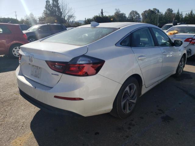 19XZE4F19KE027384 - 2019 HONDA INSIGHT LX WHITE photo 3