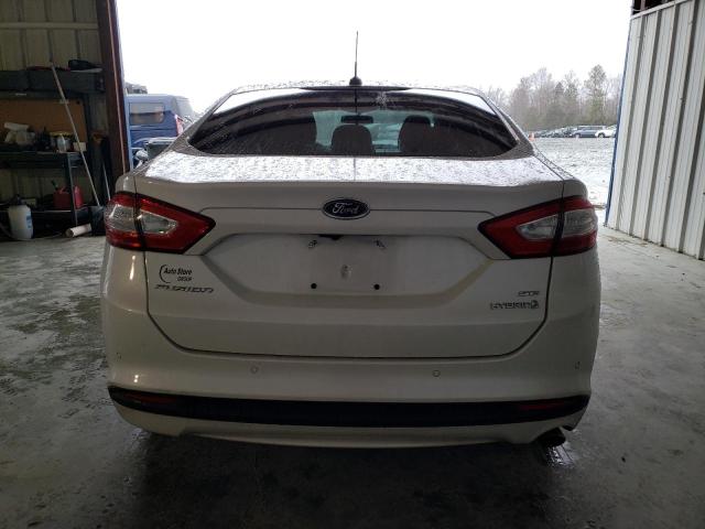 3FA6P0LU8GR256729 - 2016 FORD FUSION SE HYBRID WHITE photo 6