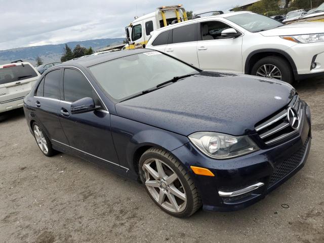 WDDGF4HB5EG248906 - 2014 MERCEDES-BENZ C 250 BLUE photo 4