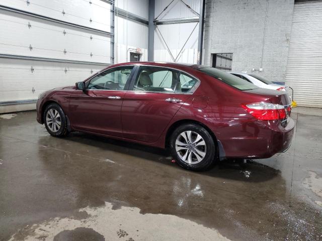 1HGCR2F33EA088030 - 2014 HONDA ACCORD LX MAROON photo 2