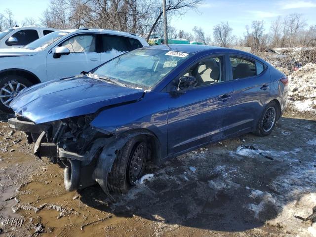 5NPD74LF0KH418021 - 2019 HYUNDAI ELANTRA SE BLUE photo 1