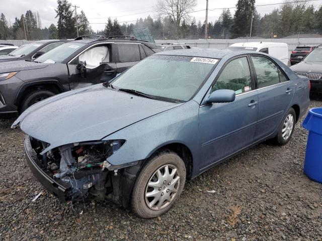 4T1BE32K93U210289 - 2003 TOYOTA CAMRY LE BLUE photo 1
