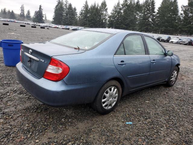 4T1BE32K93U210289 - 2003 TOYOTA CAMRY LE BLUE photo 3