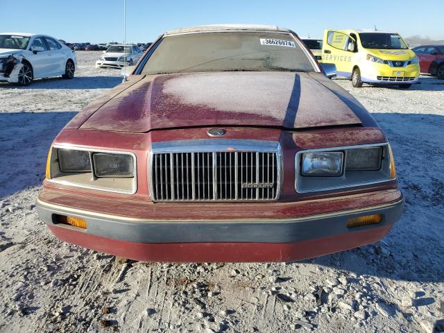 1MEBP9238EH630310 - 1984 MERCURY COUGAR BURGUNDY photo 5