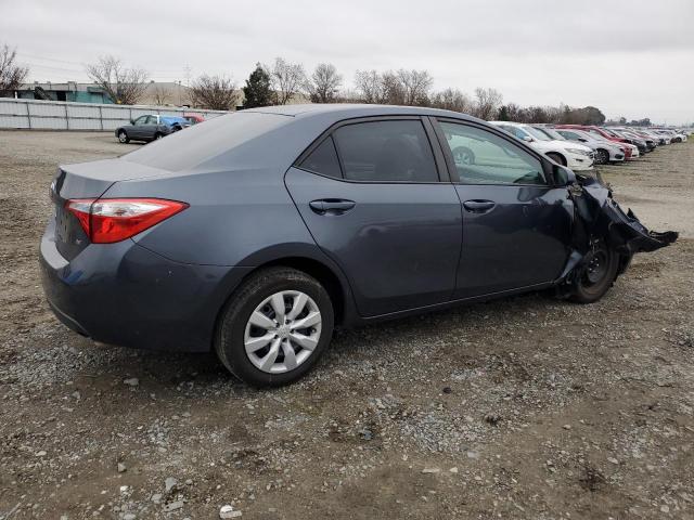 5YFBURHE6FP243392 - 2015 TOYOTA COROLLA L GRAY photo 3