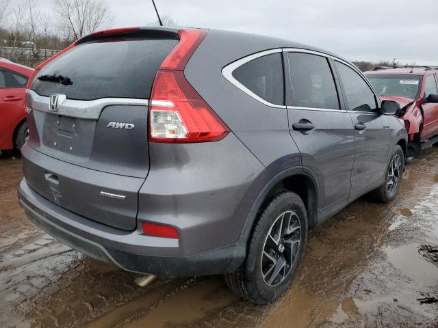 2HKRM4H47GH705286 - 2016 HONDA CR-V SE GRAY photo 3