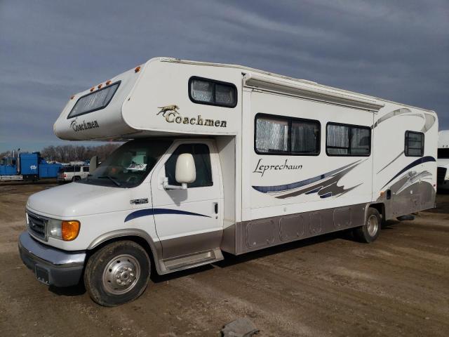 1FDXE45S15HA83671 - 2005 COACH LEPRECHAUN E450 SUPER DUTY CUTAWAY VAN WHITE photo 2