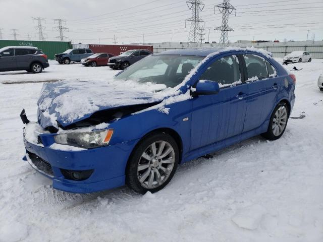 JA32X8HW6AU011606 - 2010 MITSUBISHI LANCER GTS BLUE photo 1